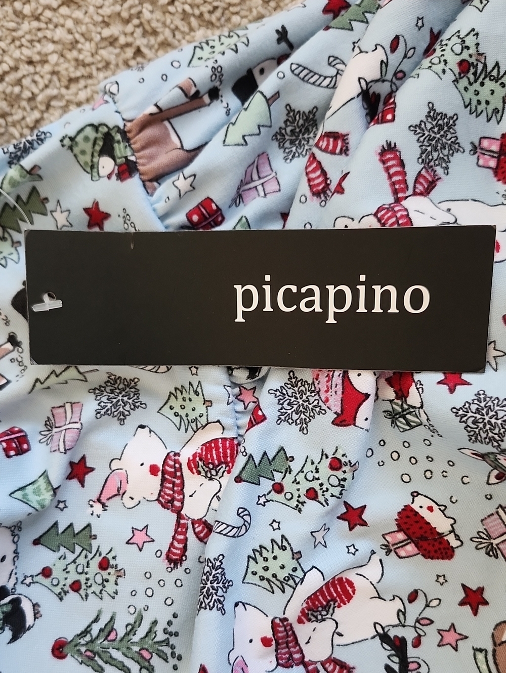 NWT Set of 2 Picapino Baby Girls Holiday Christmas Heart Dresses Size 6 - Picture 12 of 12